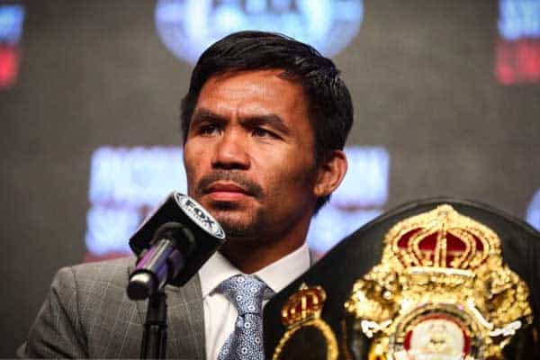 Manny Pacquiao with belt