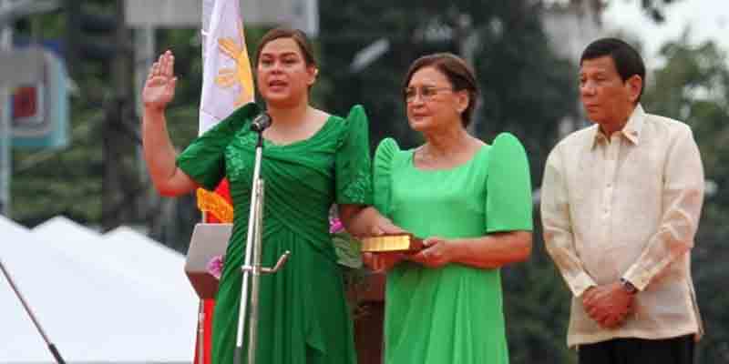 Sara Duterte takes office