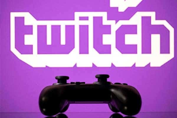Twitch logo with controller