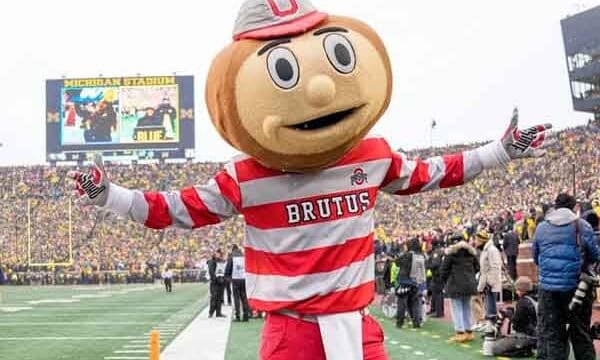 Ohio State mascot on field